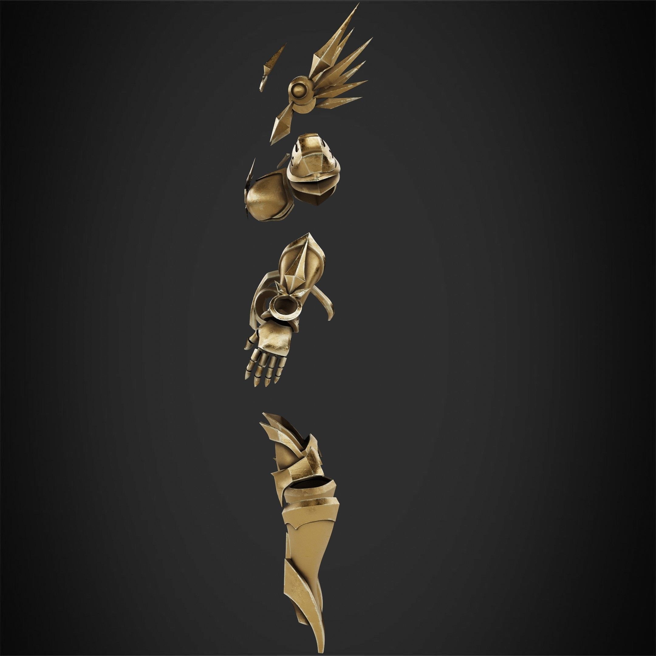 League of Legends Leona Armor for Cosplay 3D print model_4