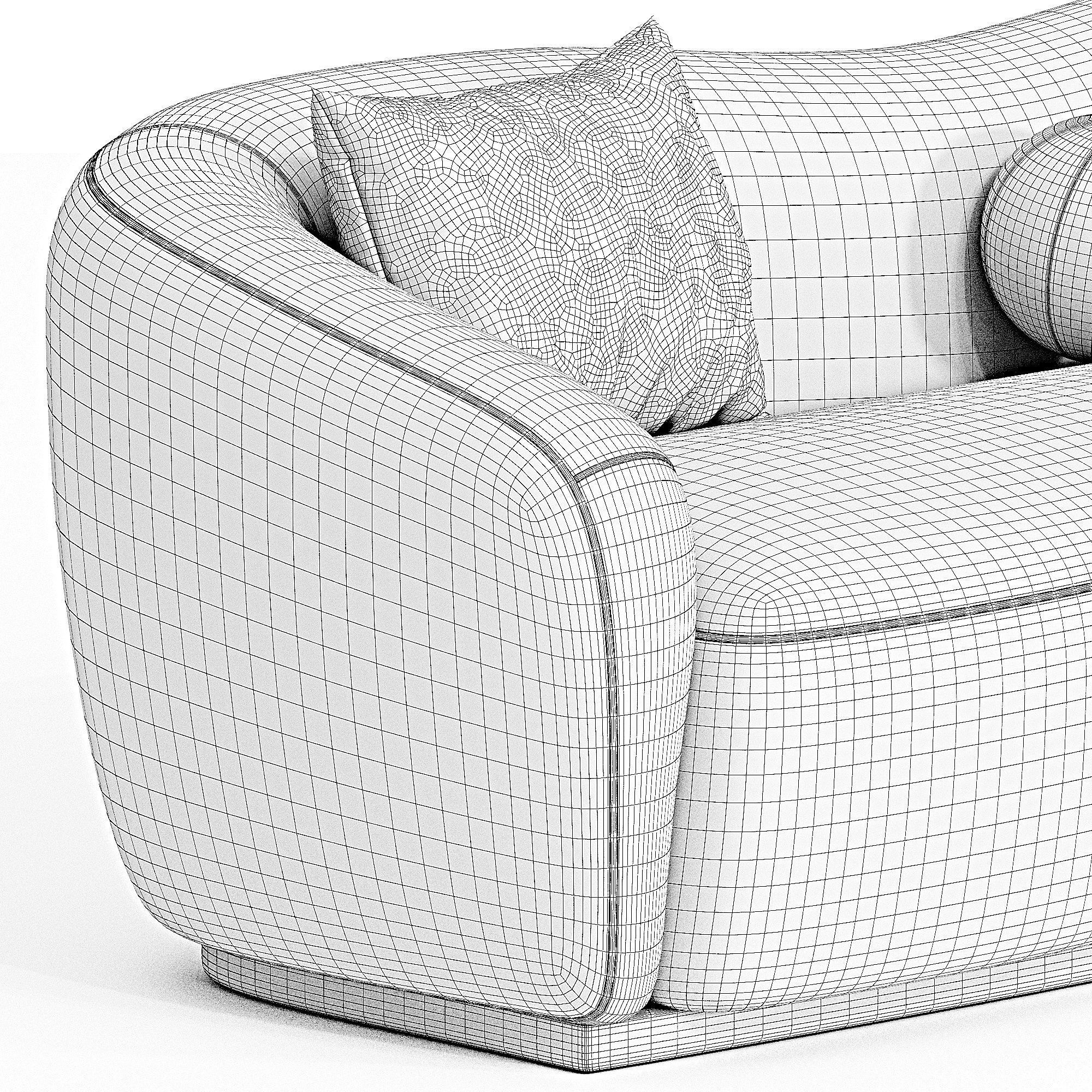 Bloom Dortlu Koltuk sofa 3D model_4