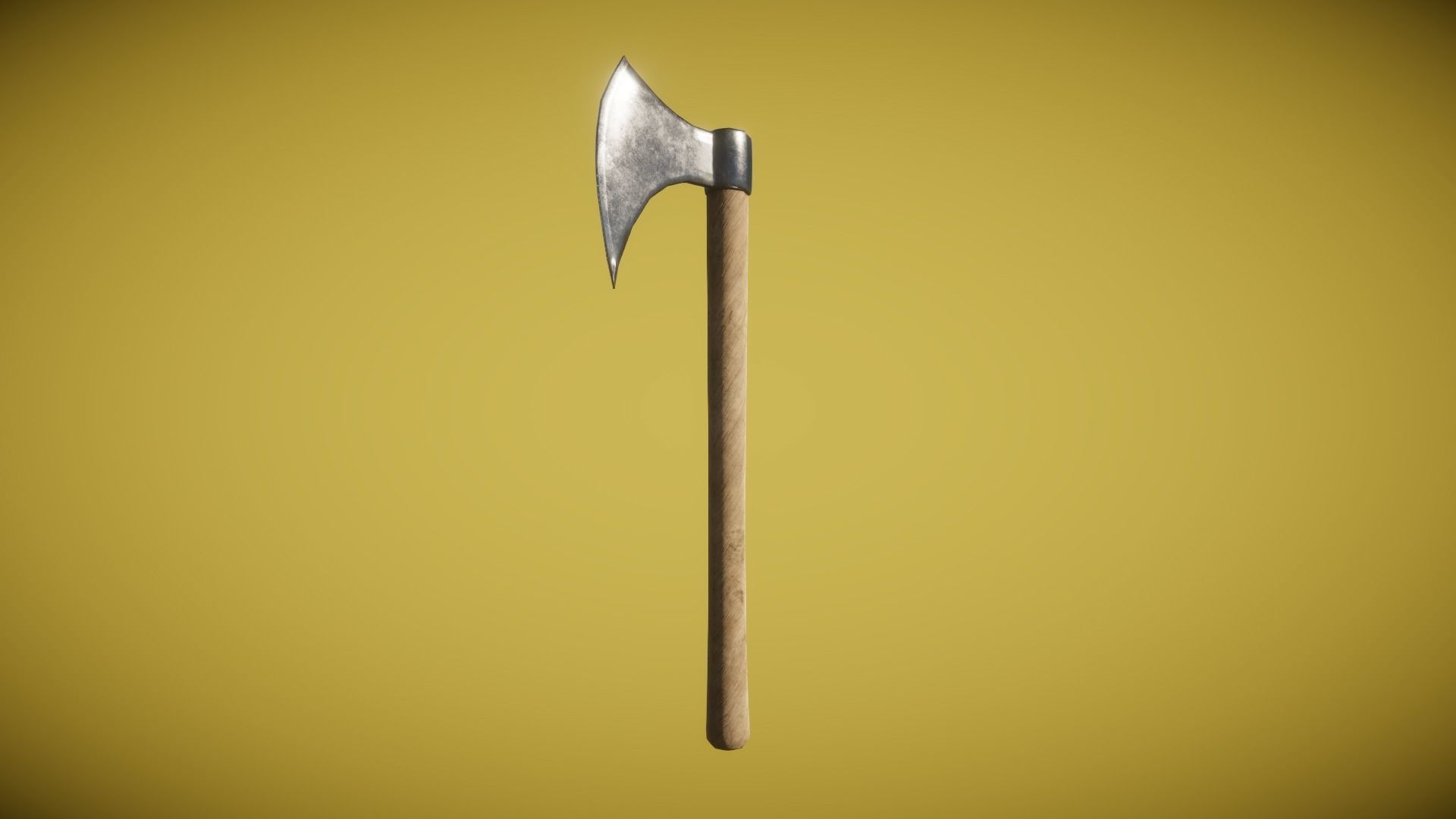 Real World - Medieval Axes Low-poly 3D model_6