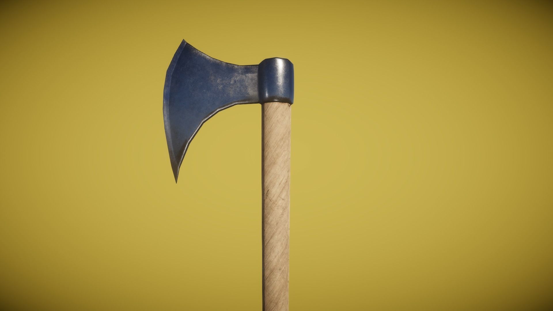 Real World - Medieval Axes Low-poly 3D model_7