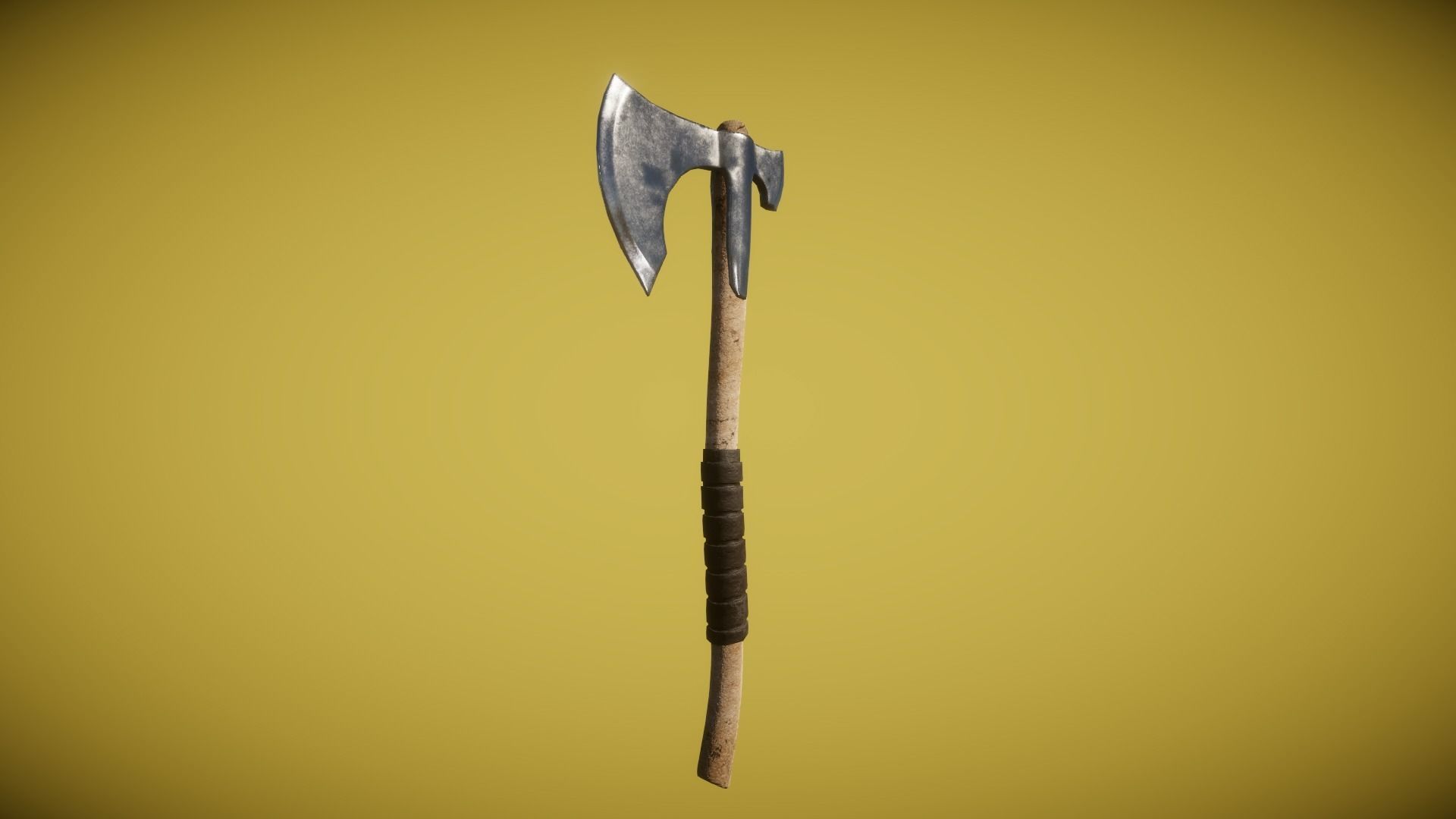 Real World - Medieval Axes Low-poly 3D model_11