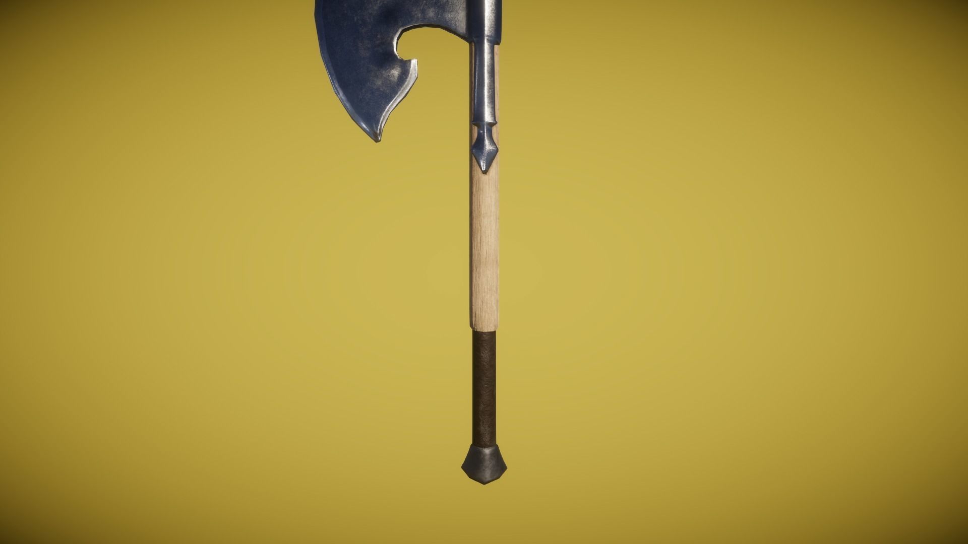 Real World - Medieval Axes Low-poly 3D model_19