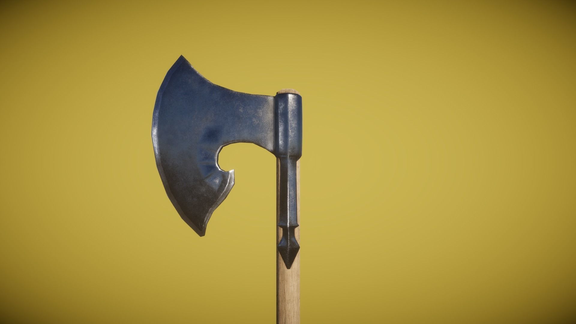 Real World - Medieval Axes Low-poly 3D model_20