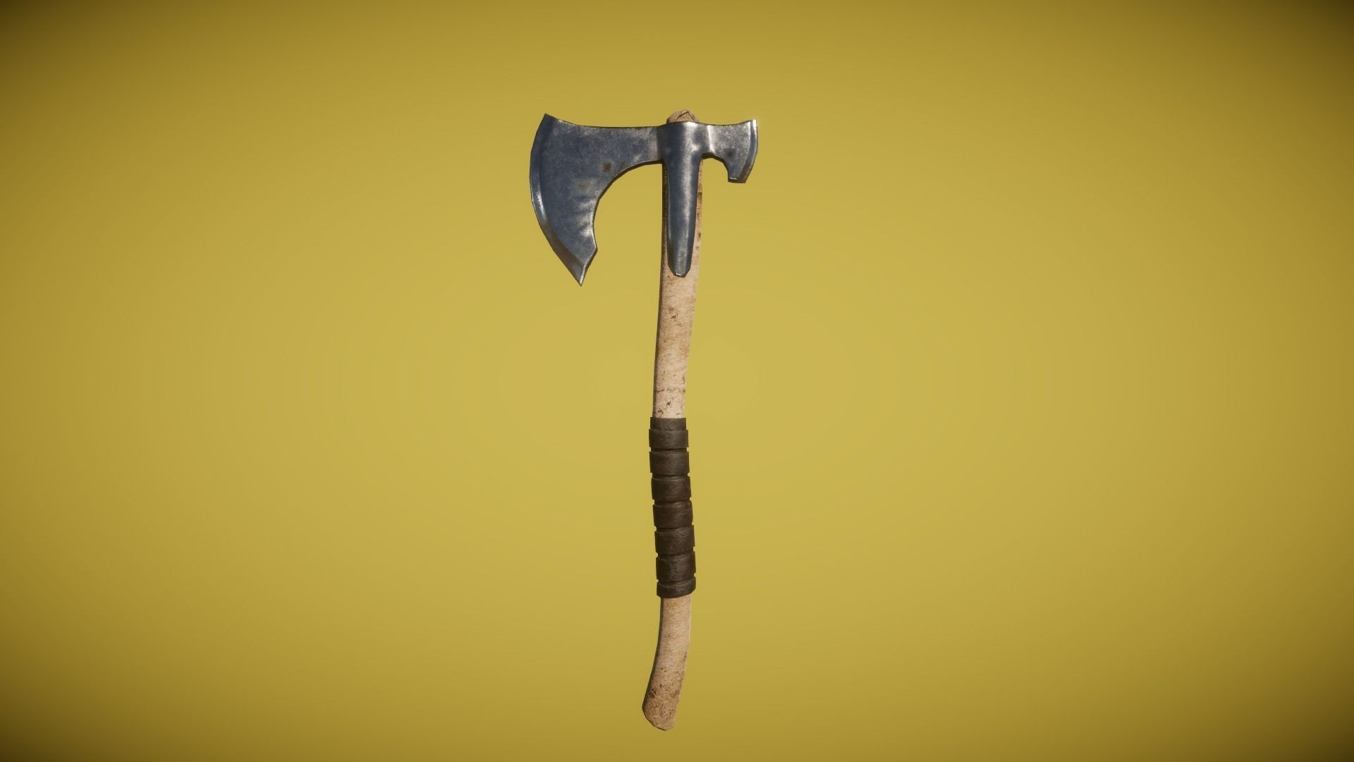 Real World - Medieval Axes Low-poly 3D model_8