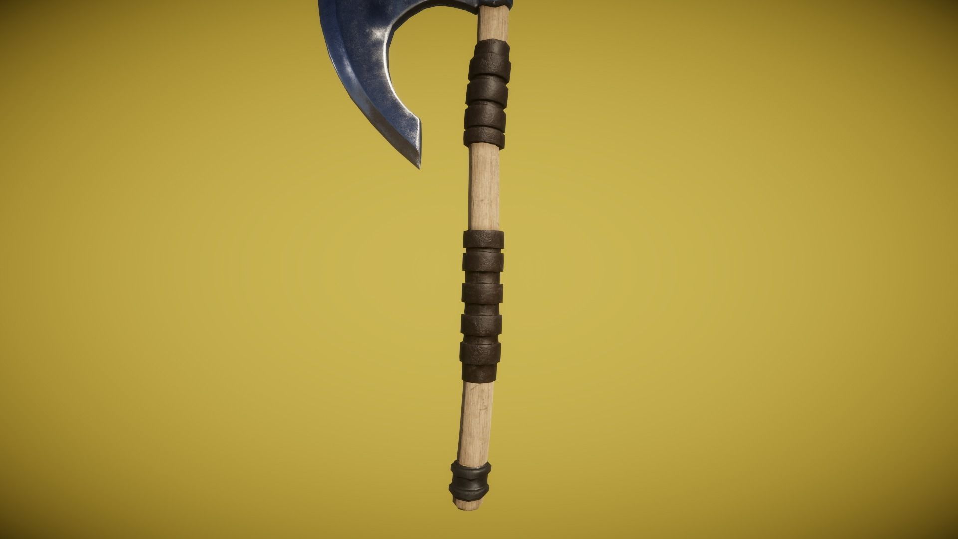 Real World - Medieval Axes Low-poly 3D model_18
