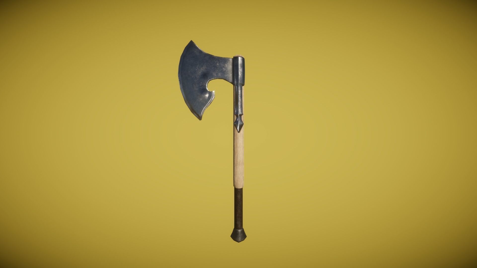 Real World - Medieval Axes Low-poly 3D model_4