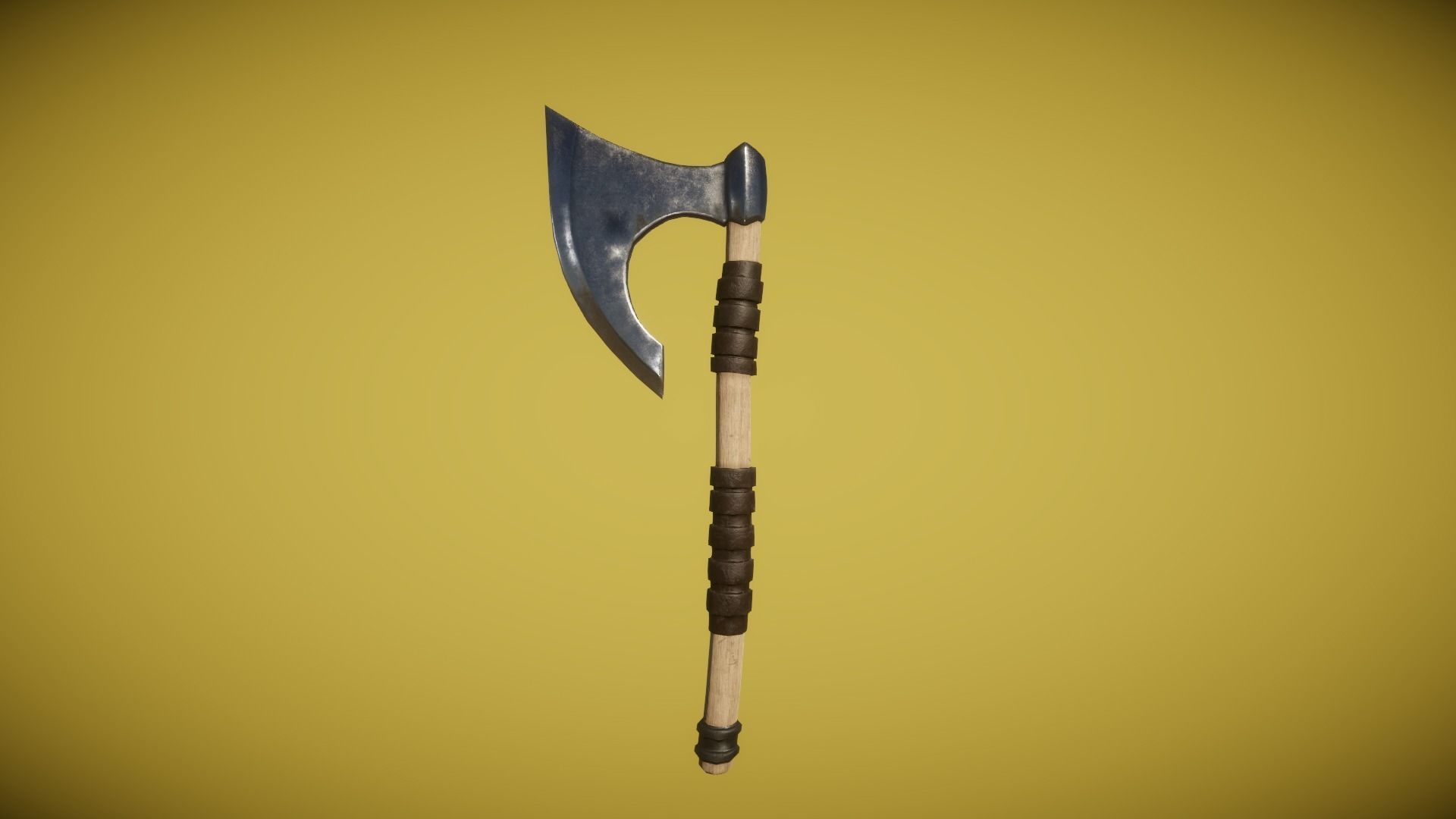 Real World - Medieval Axes Low-poly 3D model_21