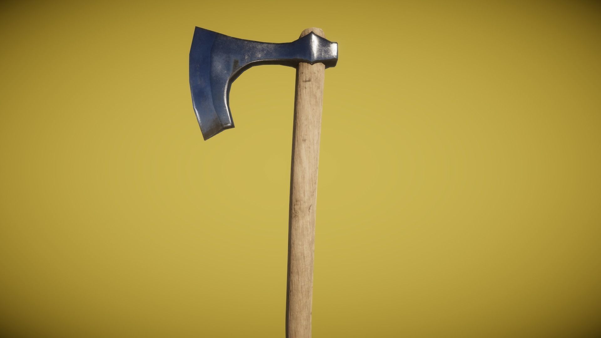 Real World - Medieval Axes Low-poly 3D model_9