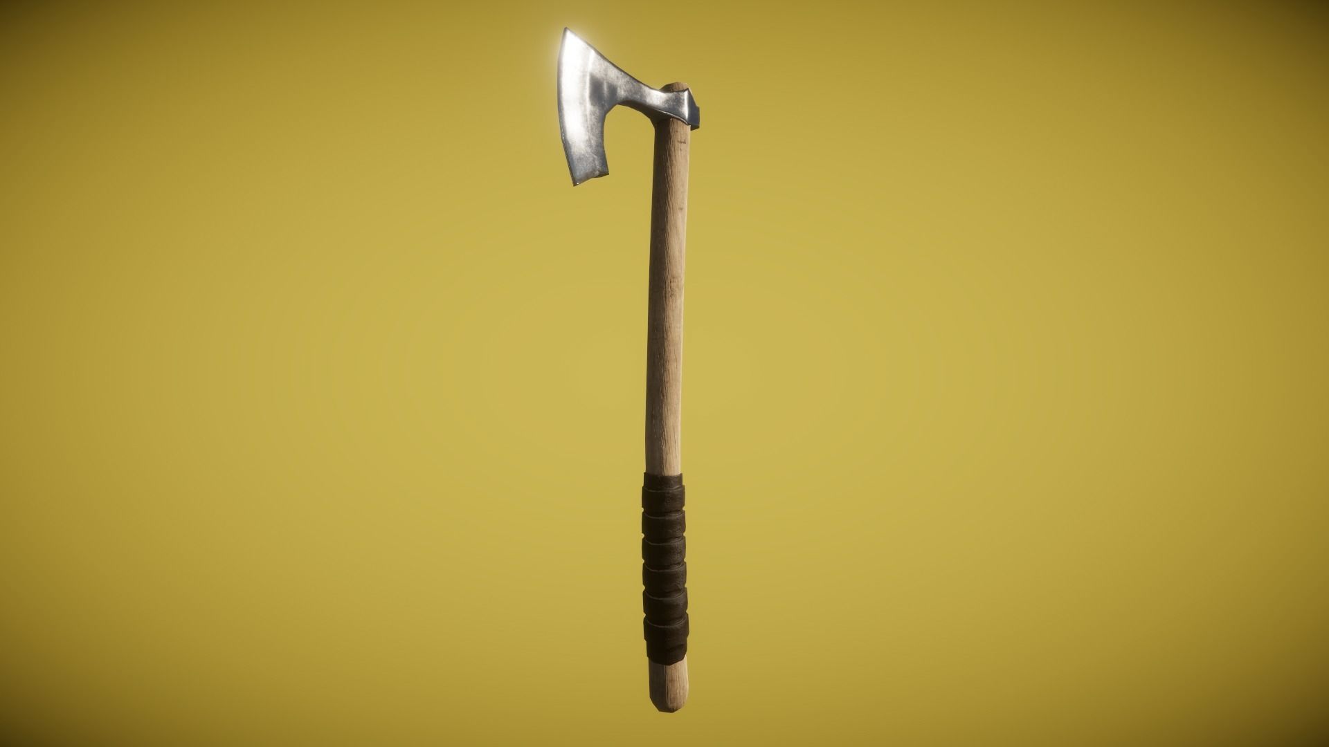 Real World - Medieval Axes Low-poly 3D model_10