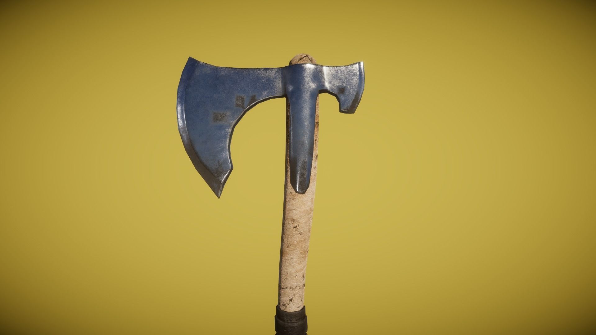 Real World - Medieval Axes Low-poly 3D model_14