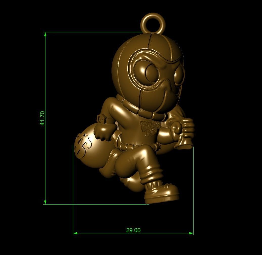 the big trench kid  3D print model_4