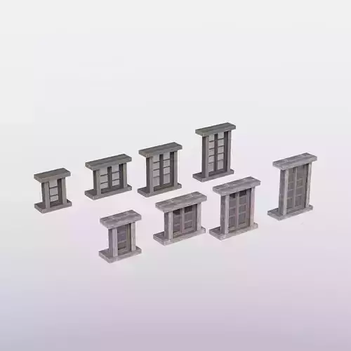 Central european Rustic Windows