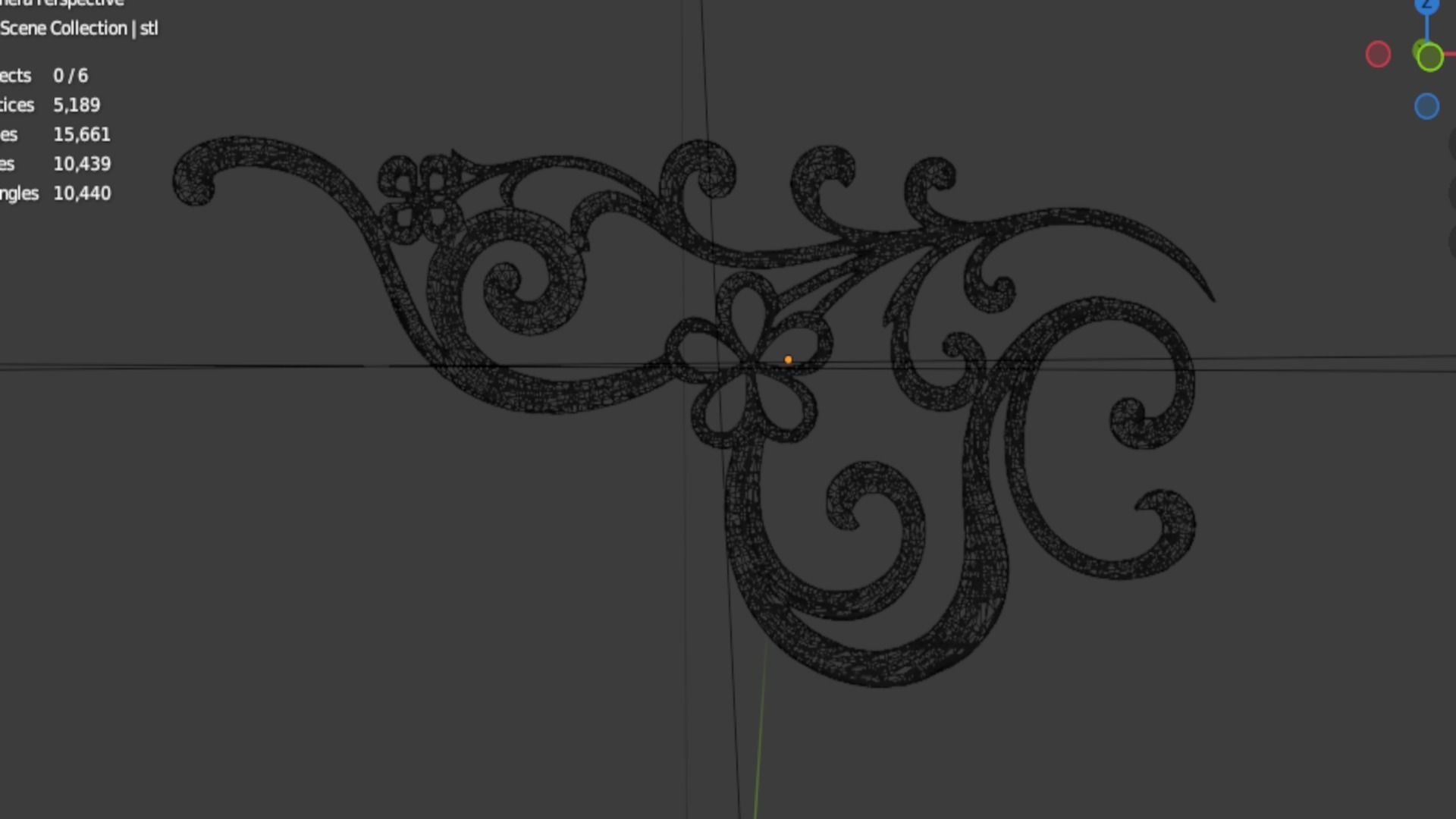 Classic decor ornament 311 3D model_6