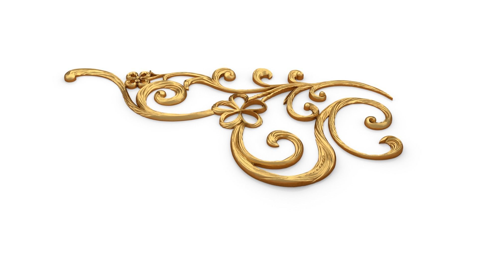 Classic decor ornament 311 3D model_3