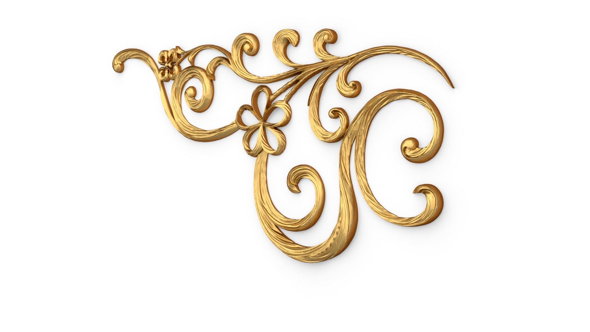 Classic decor ornament 311 3D model_2