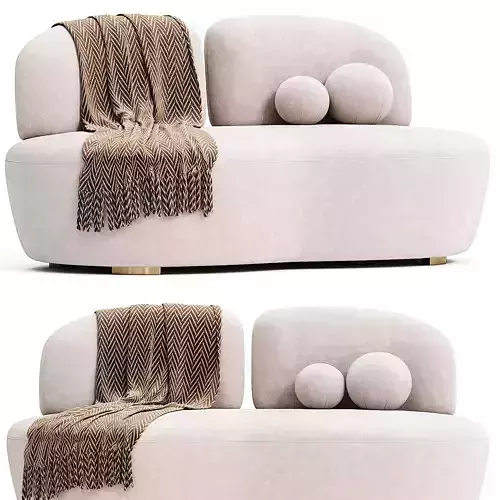 TWIN MOON  Sofa By Missana design 3d model 3D model