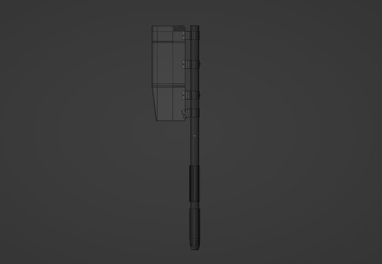 Apocalypse Axe Free low-poly 3D model_4
