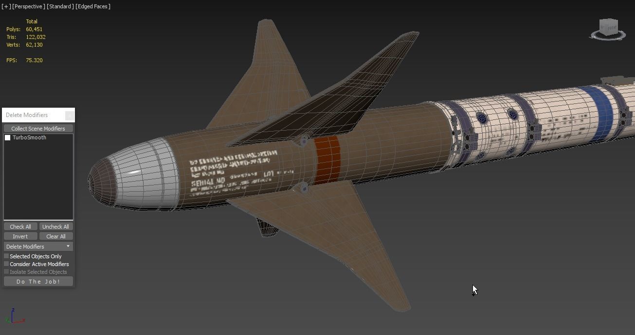 AIM-9X SIDEWINDER Missile 3D model_6