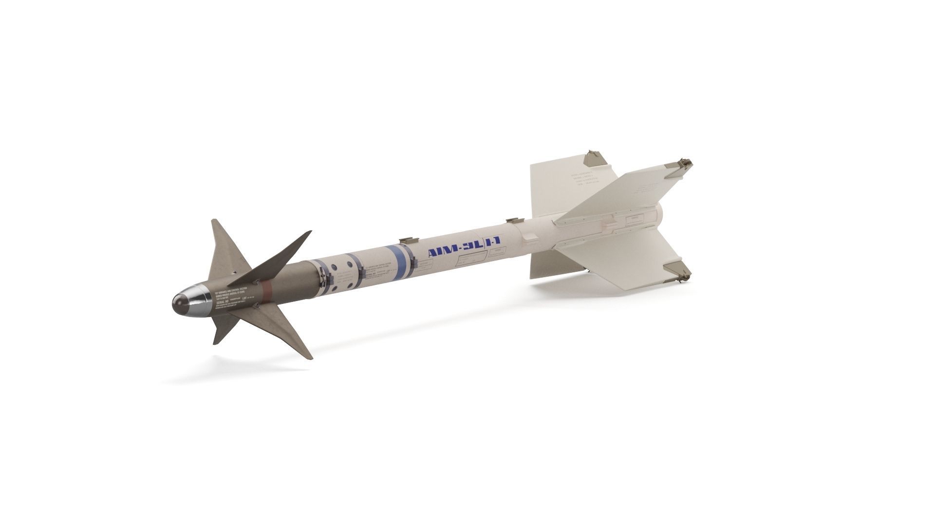AIM-9X SIDEWINDER Missile 3D model_19