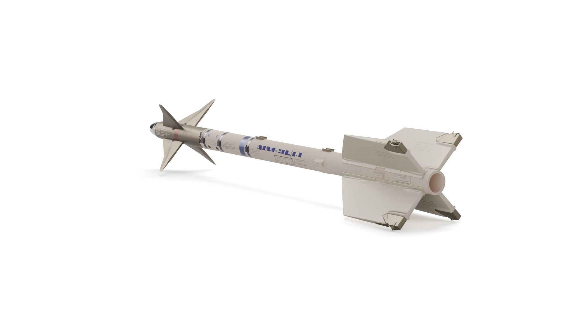 AIM-9X SIDEWINDER Missile 3D model_29