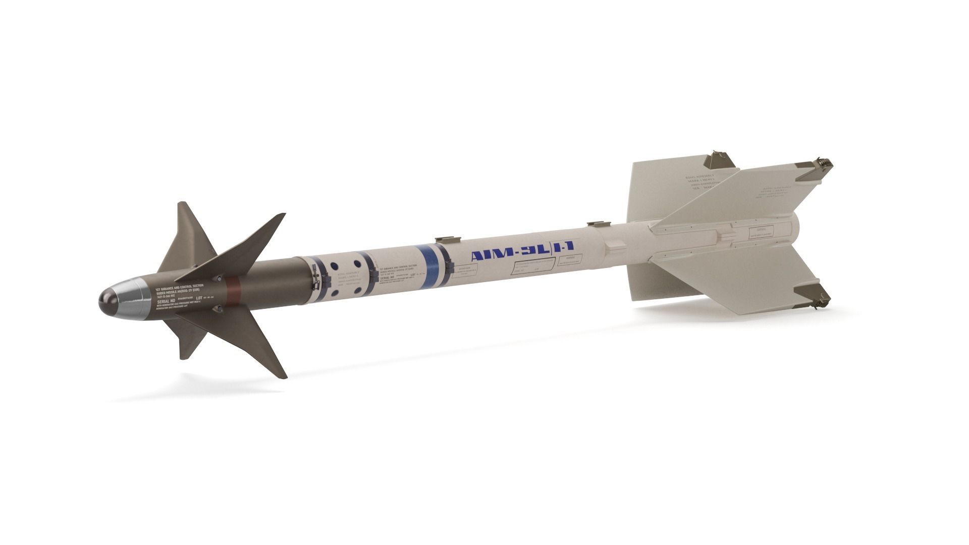 AIM-9X SIDEWINDER Missile 3D model_1