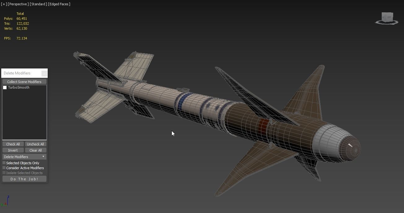 AIM-9X SIDEWINDER Missile 3D model_4