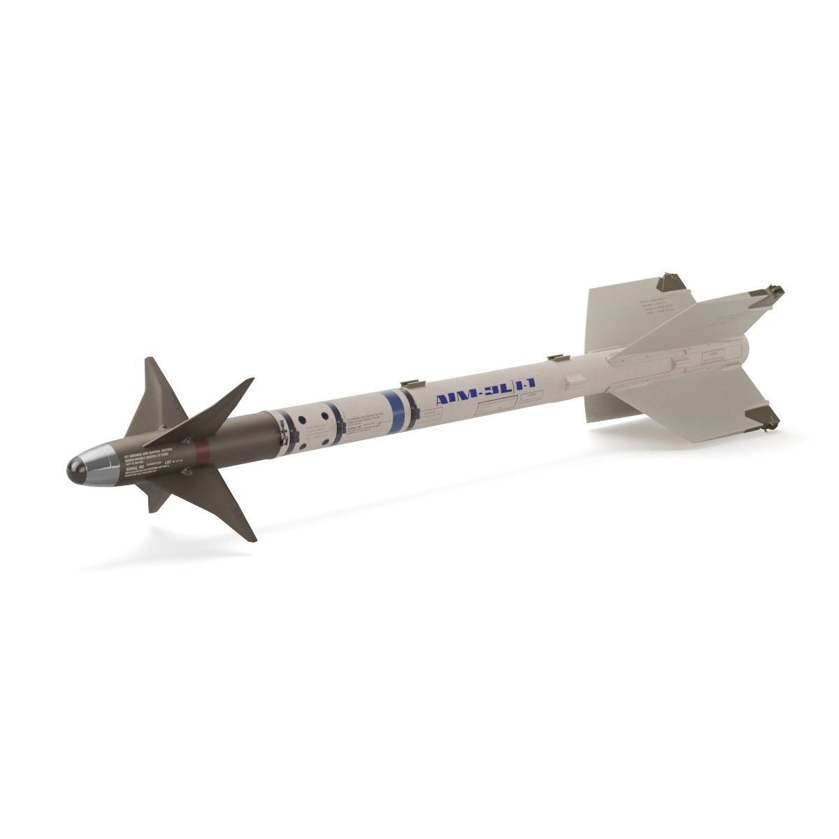 AIM-9X SIDEWINDER Missile 3D model_34
