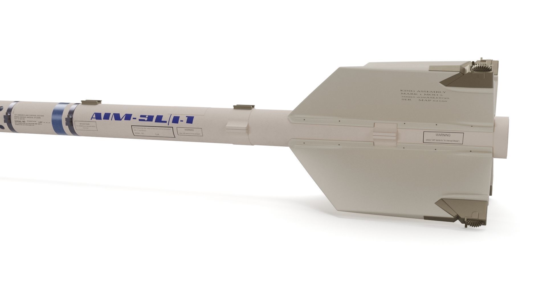 AIM-9X SIDEWINDER Missile 3D model_3