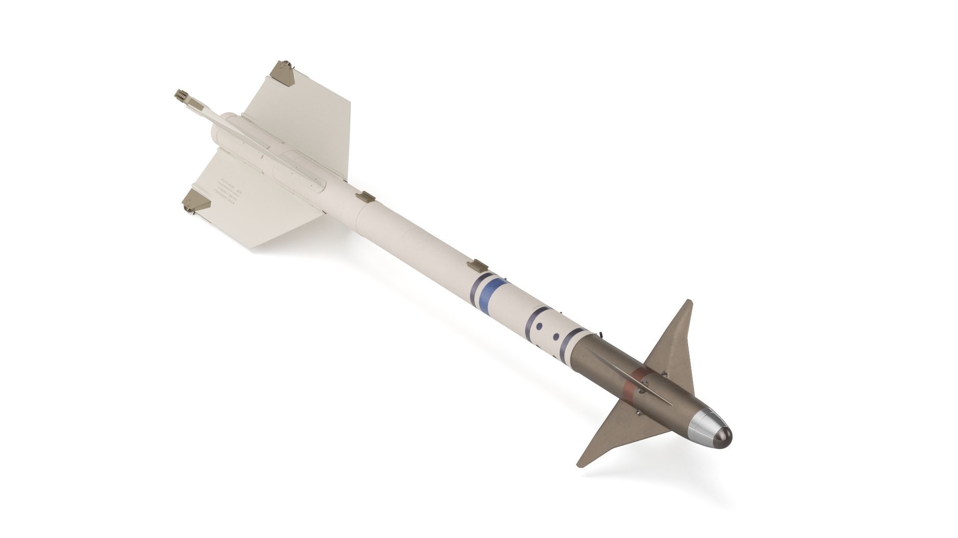 AIM-9X SIDEWINDER Missile 3D model_13