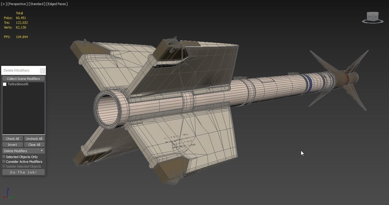 AIM-9X SIDEWINDER Missile 3D model_5