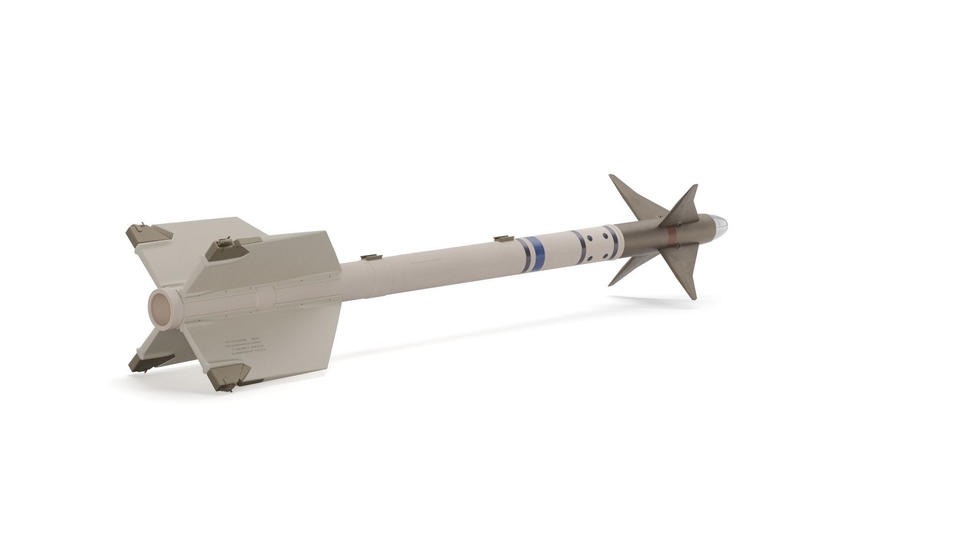 AIM-9X SIDEWINDER Missile 3D model_25
