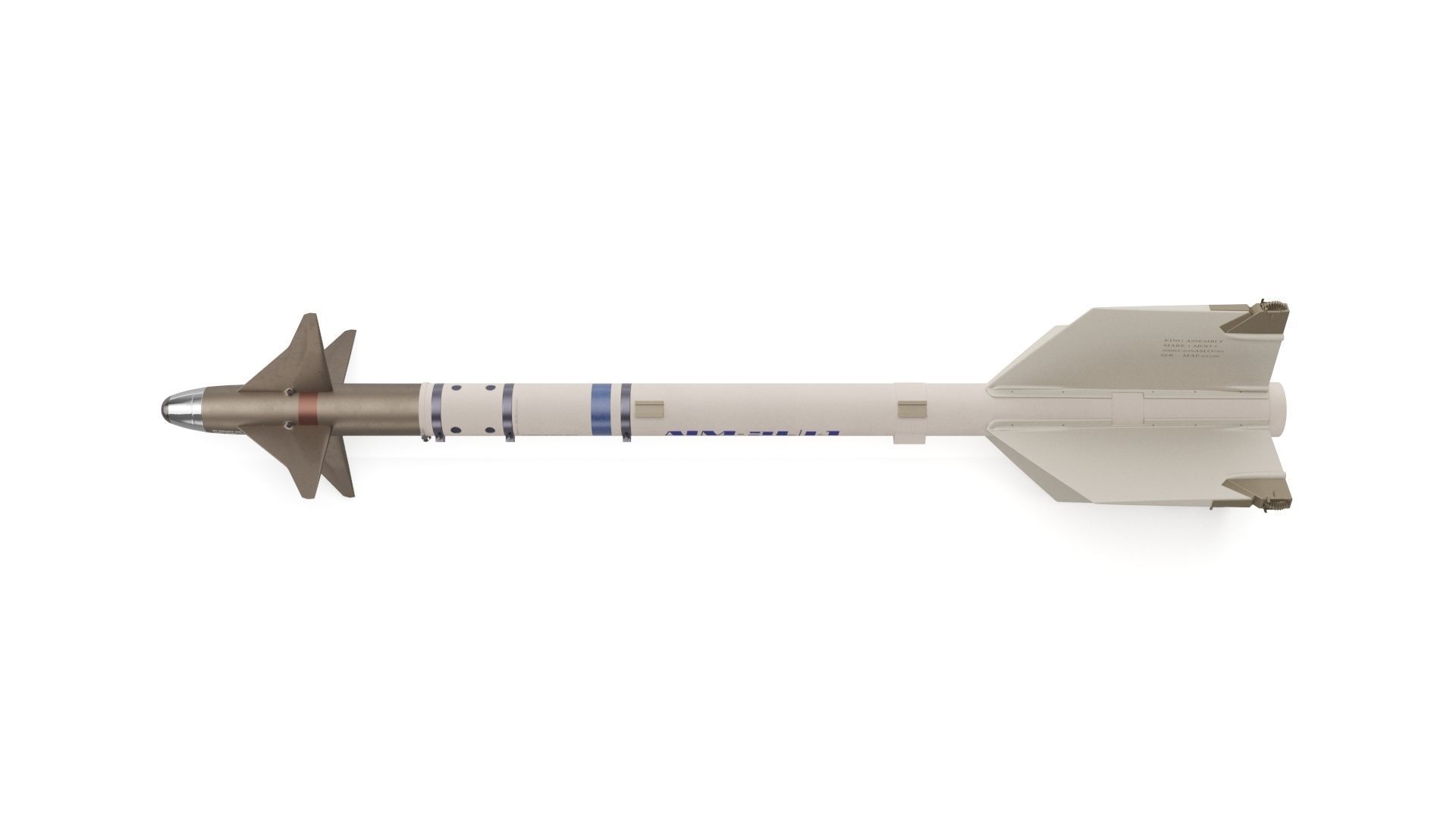 AIM-9X SIDEWINDER Missile 3D model_11