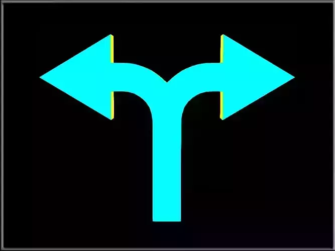 Arrow Standard Split Low-poly 3D model