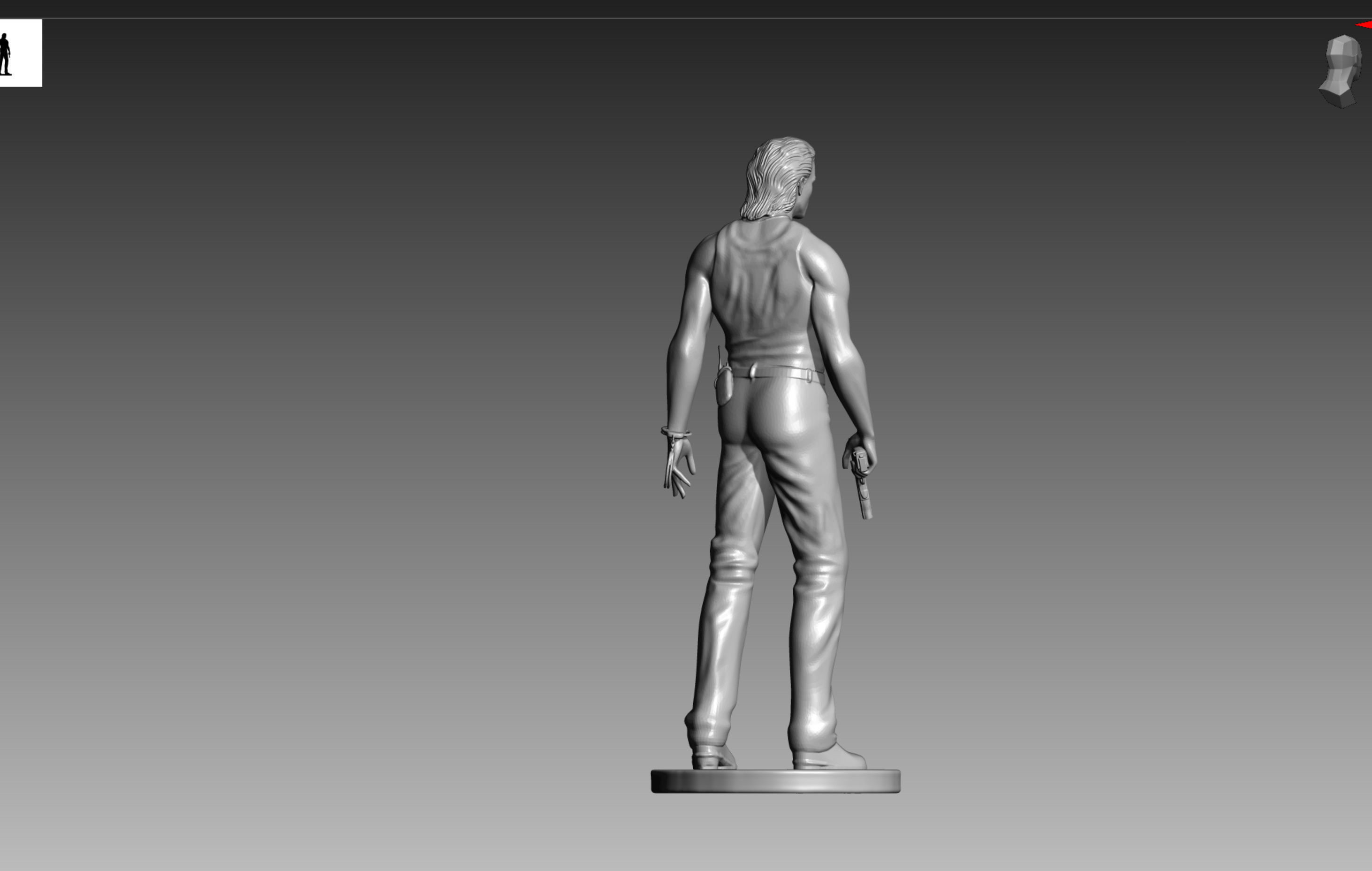 Billy Coen Resident Evil 0 OBJ and STL 3D print model_6