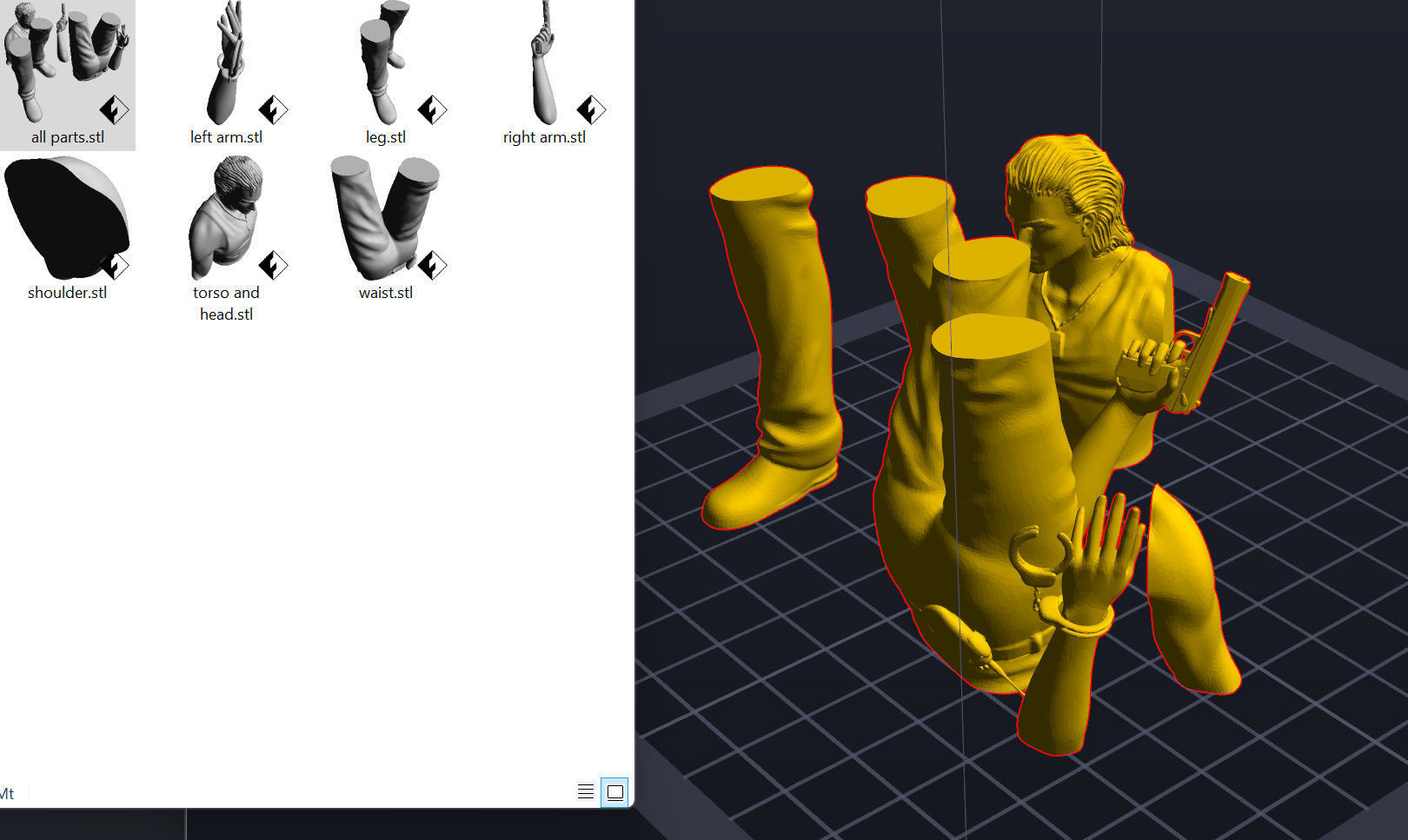 Billy Coen Resident Evil 0 OBJ and STL 3D print model_2