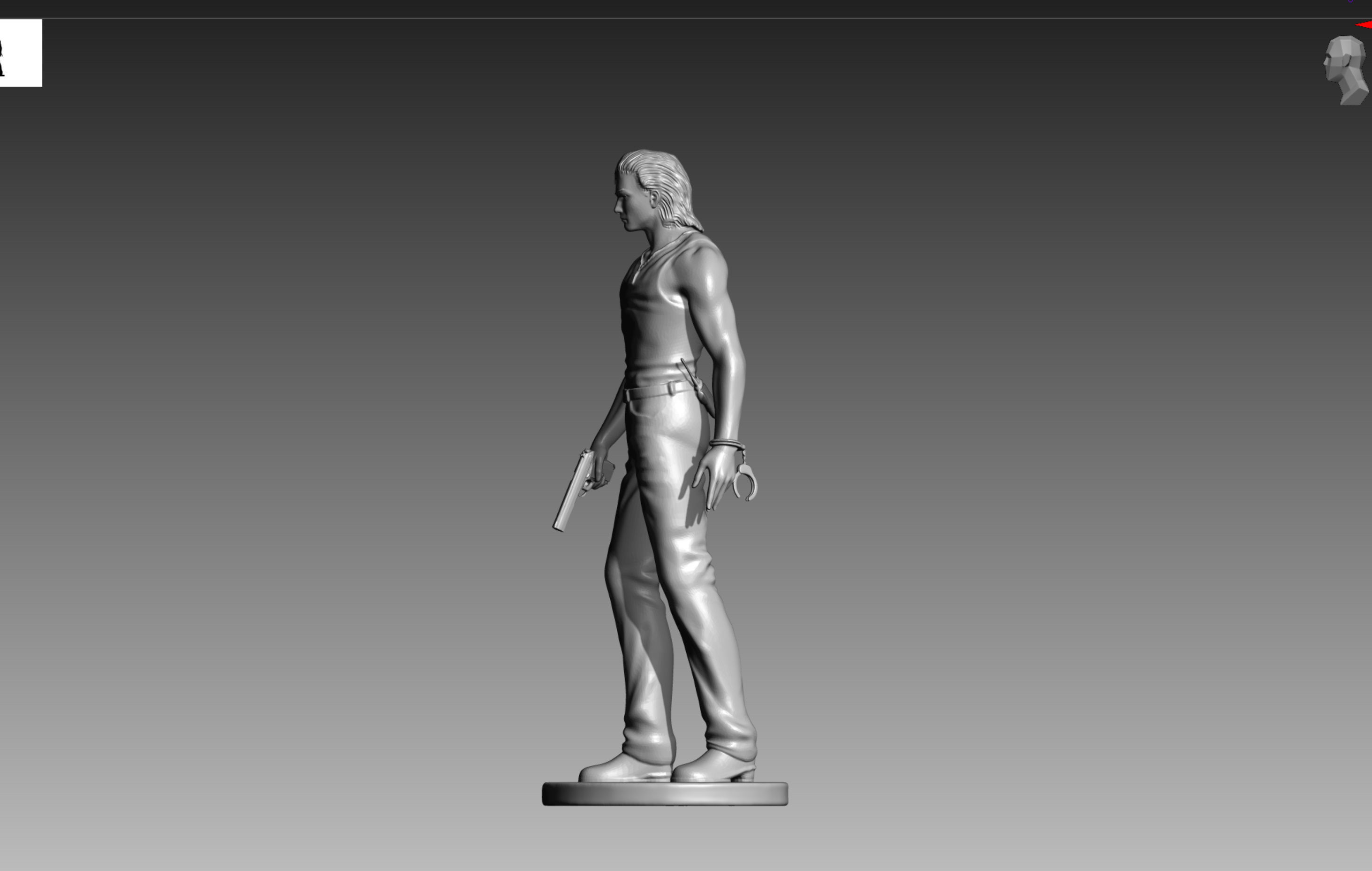 Billy Coen Resident Evil 0 OBJ and STL 3D print model_9