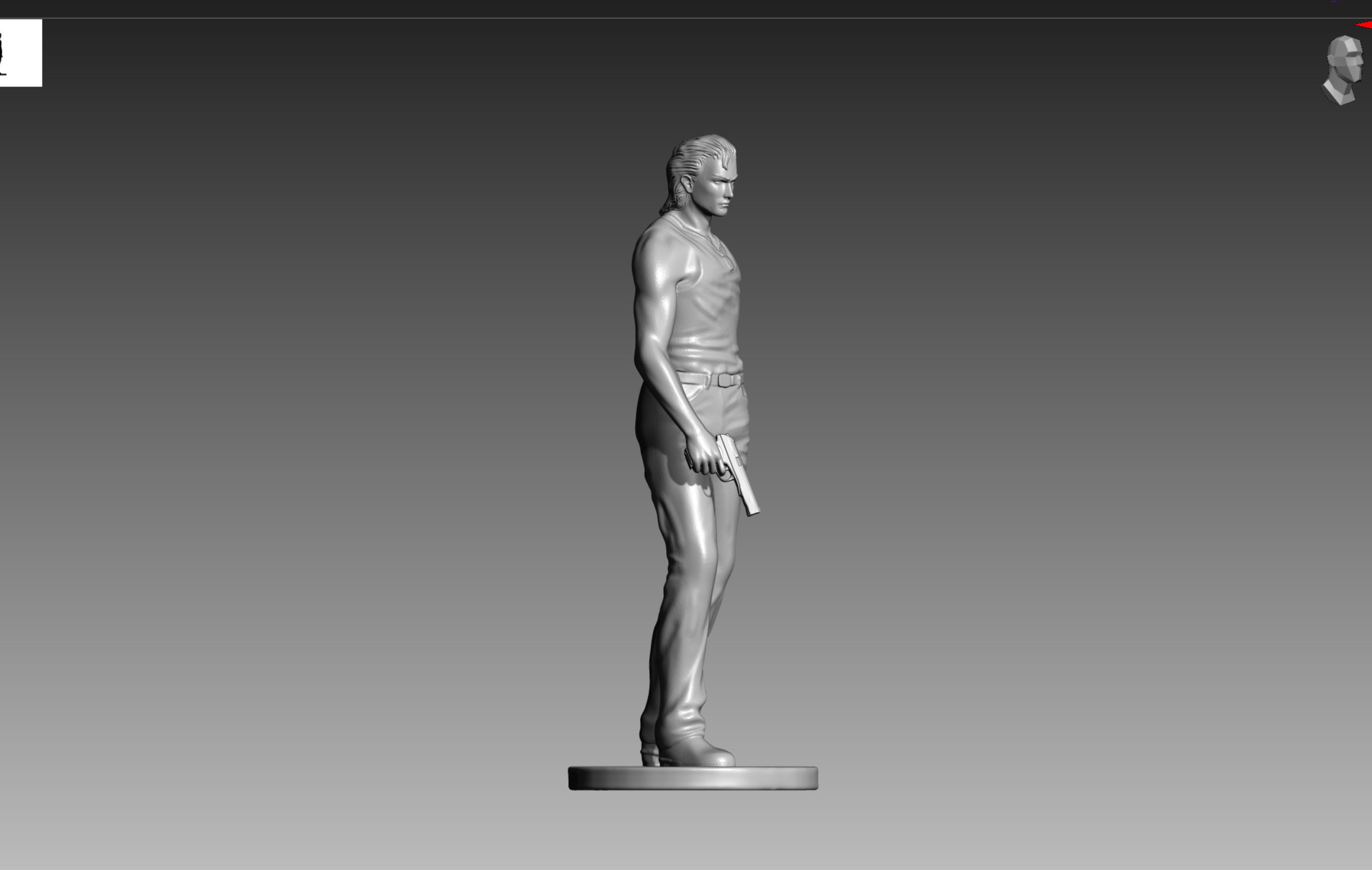 Billy Coen Resident Evil 0 OBJ and STL 3D print model_4