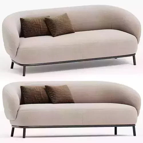 JULIET Fabric sofa By Domkapa 3d model 
