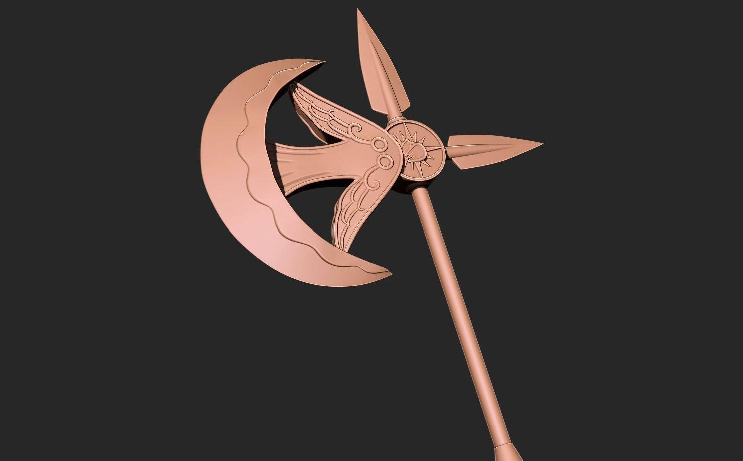 Escanor rhitta axe - seven deadly sins 3D print model_8