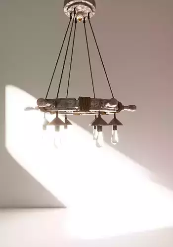 Ship Wheel Themed Chandelier