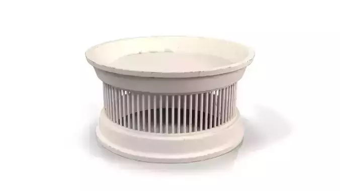 Thai Off White Rattan Drum