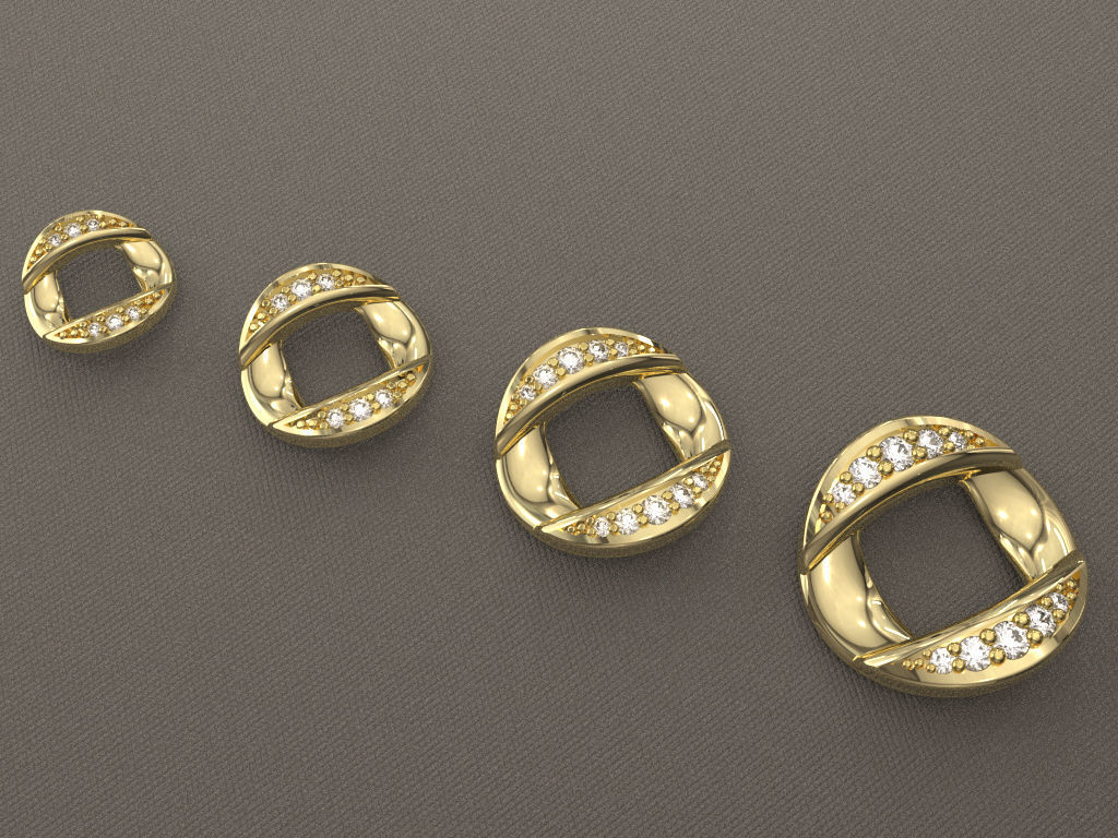 Graduated Circle Cuban Necklace packages 3D print model_10