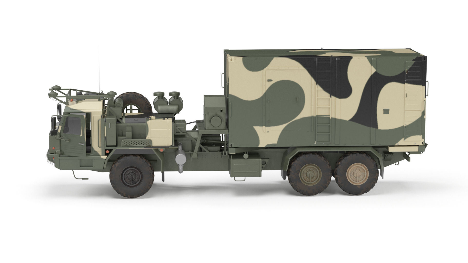 Command and Control Vehicle 50K6 Vityaz Camo 3D model_28