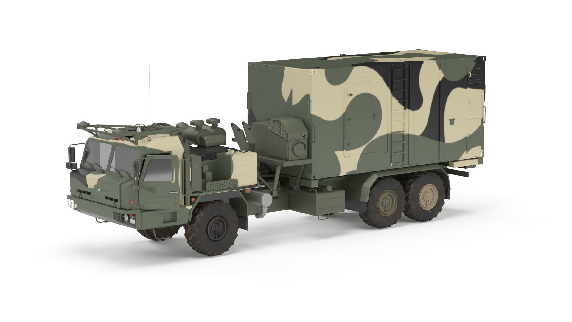 Command and Control Vehicle 50K6 Vityaz Camo 3D model_30