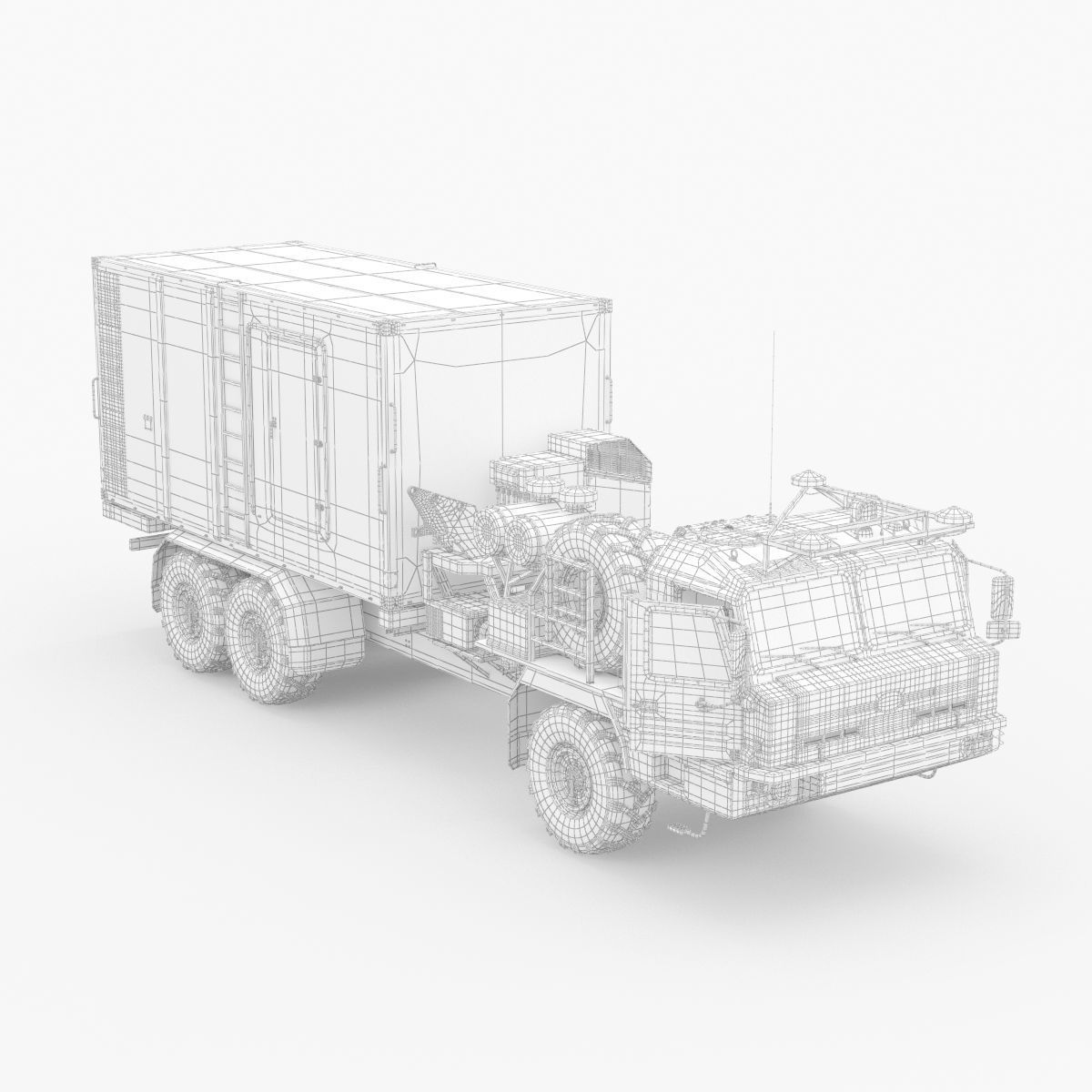 Command and Control Vehicle 50K6 Vityaz Camo 3D model_36