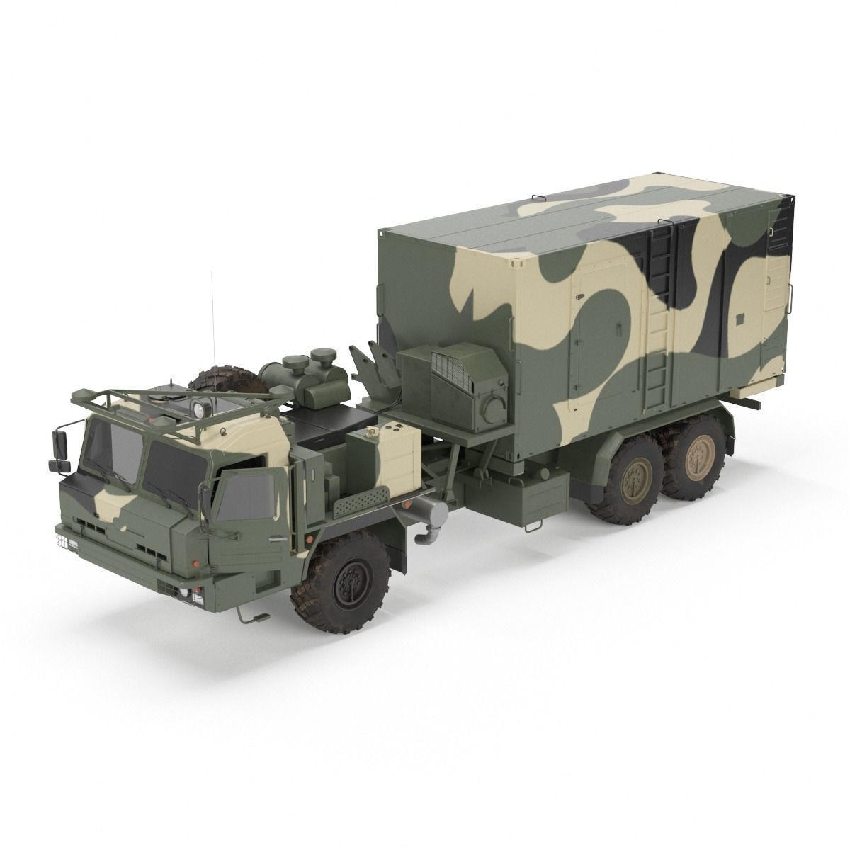 Command and Control Vehicle 50K6 Vityaz Camo 3D model_33