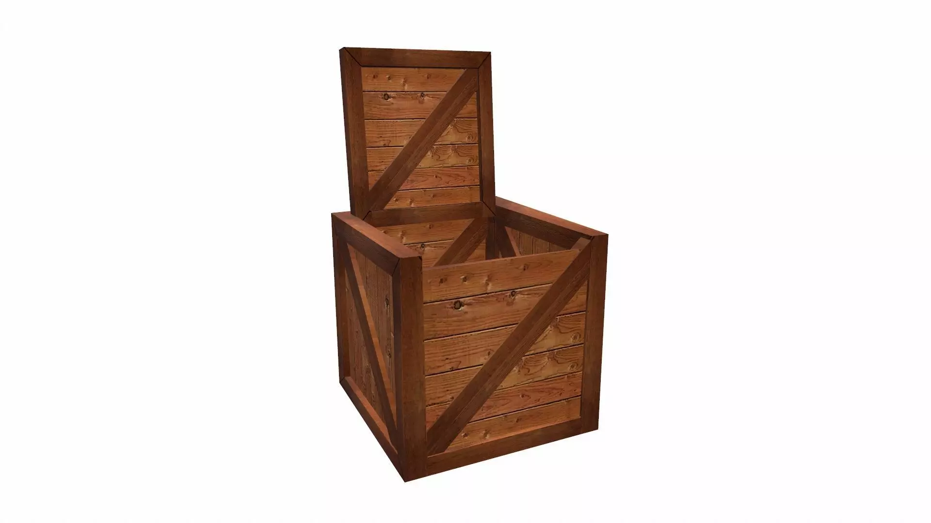 Crate Free low-poly 3D model