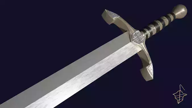 Spatha sword with Excalibur handle