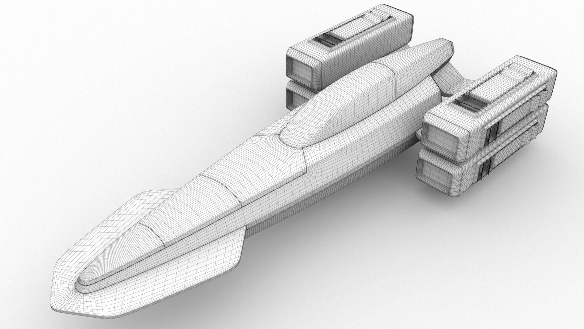 Racing Spaceship Pollux 3D model_22