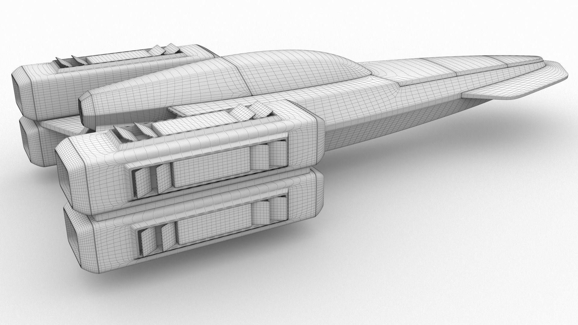 Racing Spaceship Pollux 3D model_19